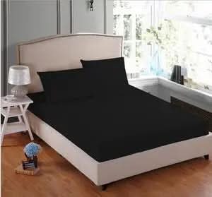 100% Poly Cotton Fitted Sheet, Extra Deep Bed Sheet, Single, Double, King, Super King.