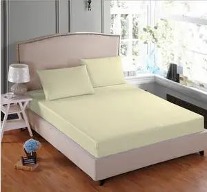 100% Poly Cotton Fitted Sheet, Extra Deep Bed Sheet, Single, Double, King, Super King.