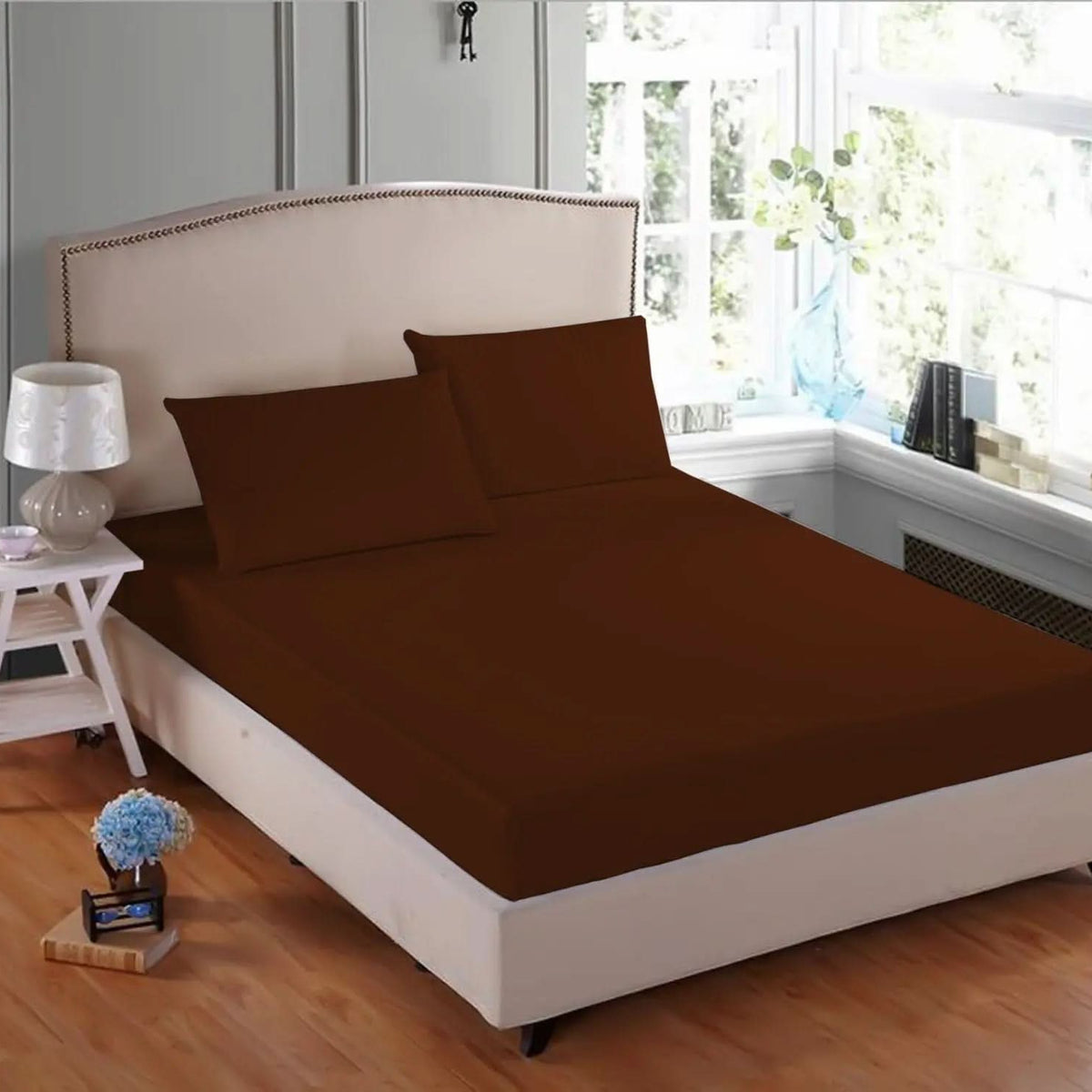 100% Poly Cotton Fitted Sheet, Extra Deep Bed Sheet, Single, Double, King, Super King.