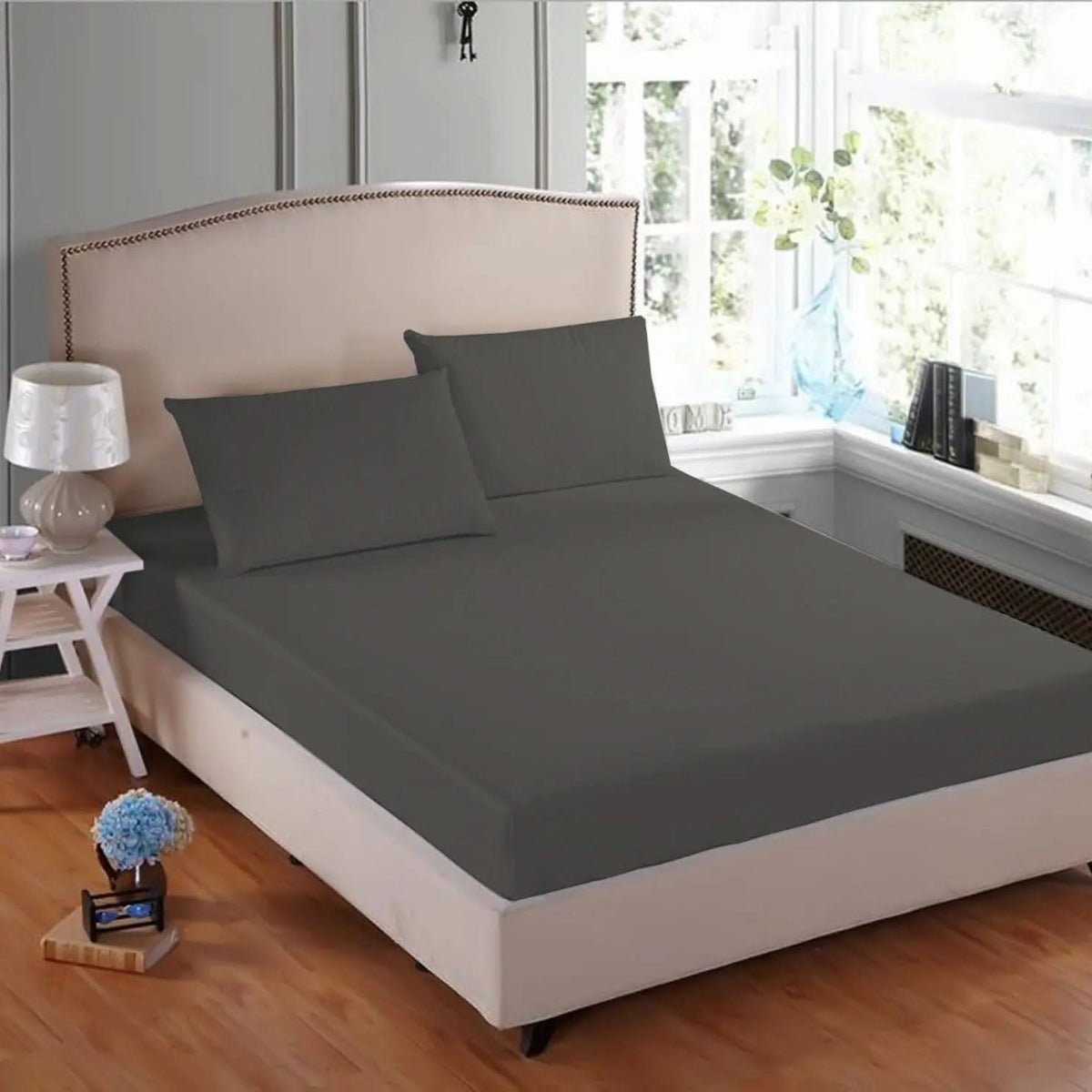 100% Poly Cotton Fitted Sheet, Extra Deep Bed Sheet, Single, Double, King, Super King.
