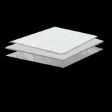 3-Layer Thermal Heat Retaining Mattress Topper - Self-Heating, Super Soft with Elasticated Corner Straps, All Sizes.