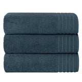 3 Pack Monaco Large Bath Sheets 100% Cotton 500GSM Highly Absorbent Towels Set for Home Gym Beach.
