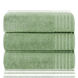 3 Pack Monaco Large Bath Sheets 100% Cotton 500GSM Highly Absorbent Towels Set for Home Gym Beach.