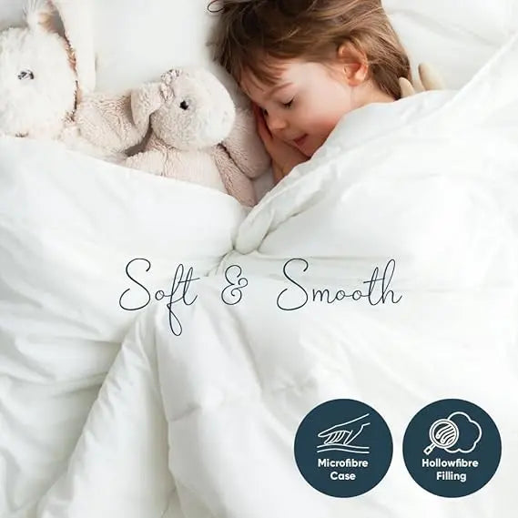 Anti-Allergy Winter Duvet - UK Made Polycotton Lightweight Comforter 13.5 Tog.