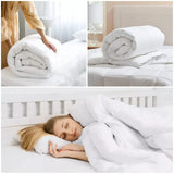 Anti-Allergy Winter Duvet - UK Made Polycotton Lightweight Comforter 13.5 Tog.