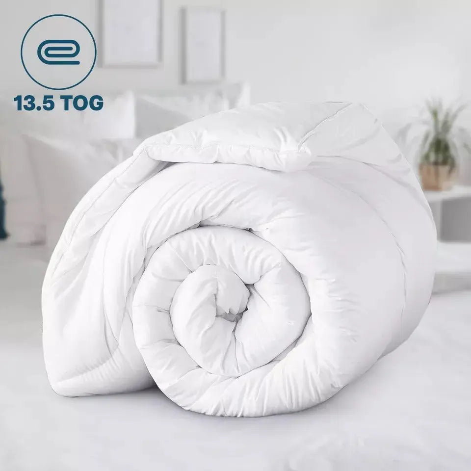 Anti-Allergy Winter Duvet - UK Made Polycotton Lightweight Comforter 13.5 Tog.