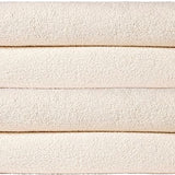 Basics 4-Pack Luxury Bath Sheet Set – 100% Soft Cotton Towels for Everyday, Gym, Travel, and Holiday Use – White.