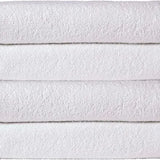 Basics 4-Pack Luxury Bath Sheet Set – 100% Soft Cotton Towels for Everyday, Gym, Travel, and Holiday Use – White.