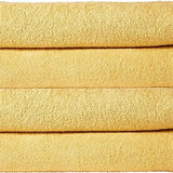 Basics 4-Pack Luxury Bath Sheet Set – 100% Soft Cotton Towels for Everyday, Gym, Travel, and Holiday Use – White.