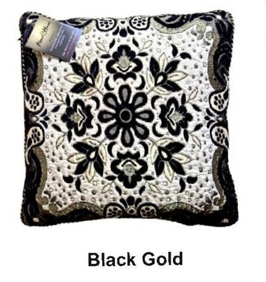 Luxury Jacquard Cushion Covers – Pack of 2 or 4 | Ultra Soft, Fluffy & Hypoallergenic | Greek Border & Floral Designs