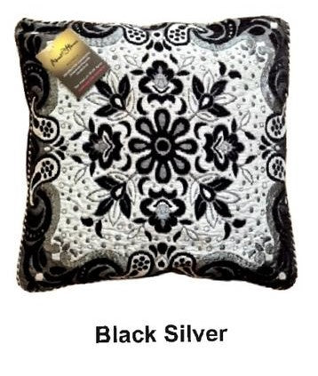 Luxury Jacquard Cushion Covers – Pack of 2 or 4 | Ultra Soft, Fluffy & Hypoallergenic | Greek Border & Floral Designs