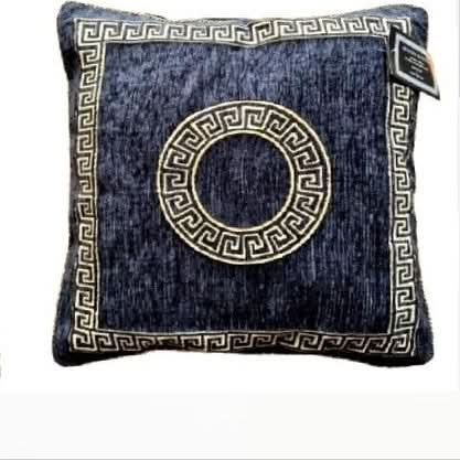 Luxury Jacquard Cushion Covers – Pack of 2 or 4 | Ultra Soft, Fluffy & Hypoallergenic | Greek Border & Floral Designs