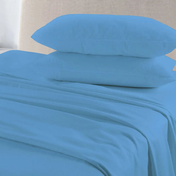Cotton Sheet set (fitted + flat sheets + pillowcase), Single, 4ft, Double, King, Super King.