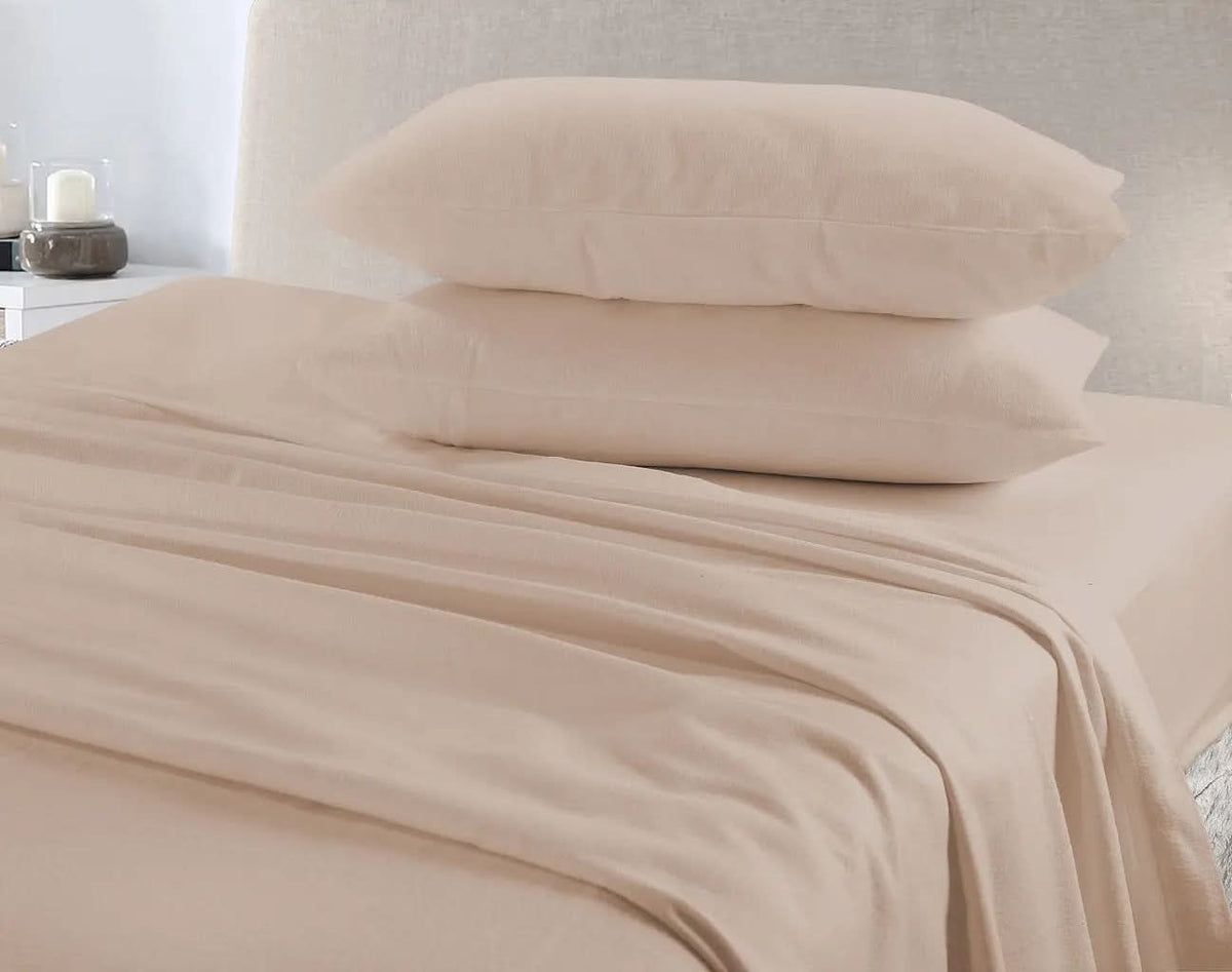 Cotton Sheet set (fitted + flat sheets + pillowcase), Single, 4ft, Double, King, Super King.