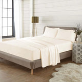 Cotton Sheet set (fitted + flat sheets + pillowcase), Single, 4ft, Double, King, Super King.
