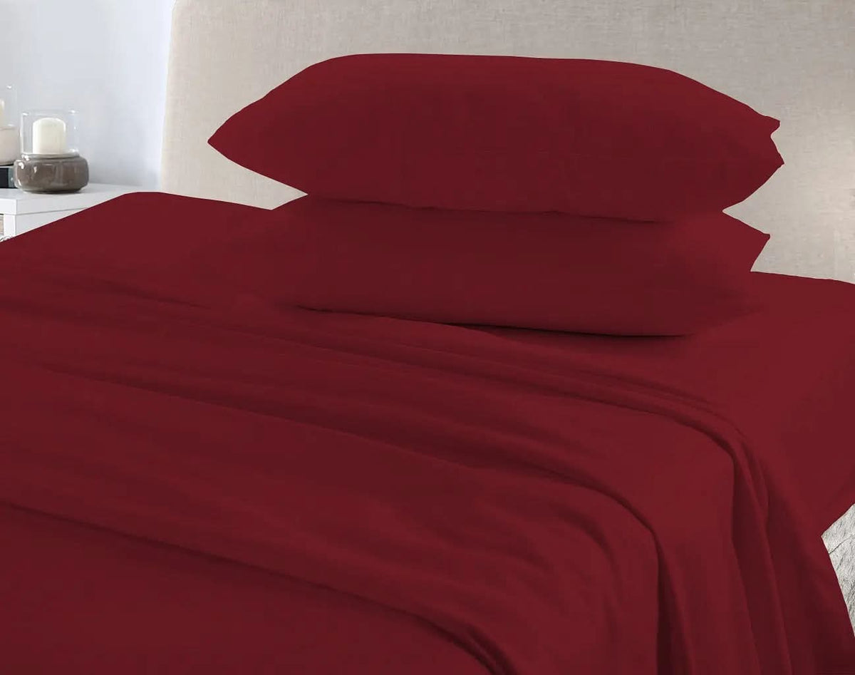 Cotton Sheet set (fitted + flat sheets + pillowcase), Single, 4ft, Double, King, Super King.