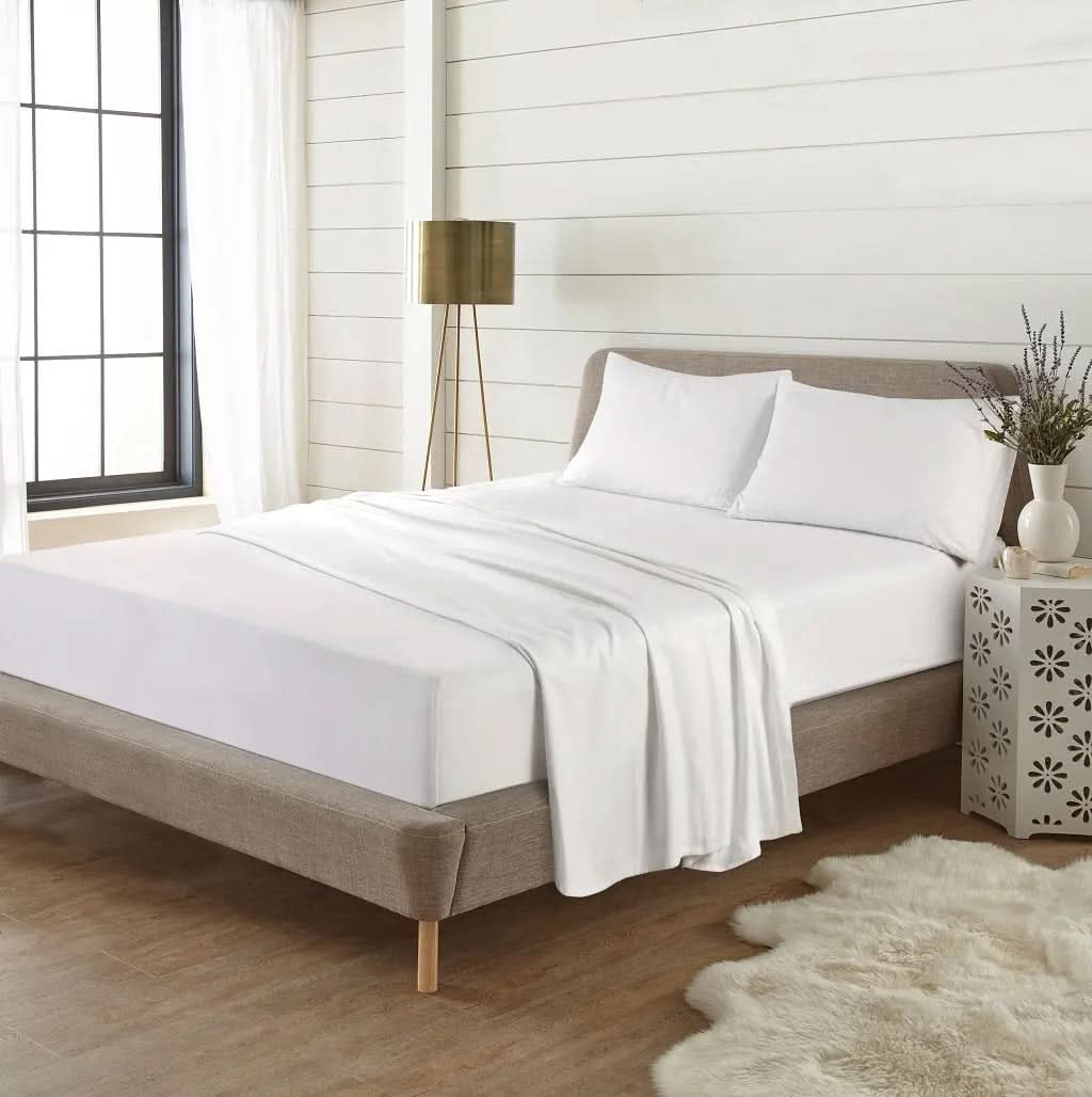 Cotton Sheet set (fitted + flat sheets + pillowcase), Single, 4ft, Double, King, Super King.