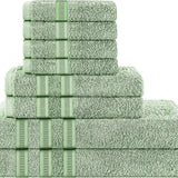 Egyptian Cotton Ritz Collection 8-Piece Towel Set – Luxury Bath Bundle - Victoria Cart