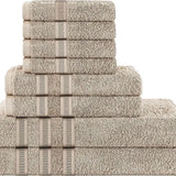 Egyptian Cotton Ritz Collection 8-Piece Towel Set – Luxury Bath Bundle - Victoria Cart