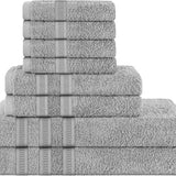 Egyptian Cotton Ritz Collection 8-Piece Towel Set – Luxury Bath Bundle - Victoria Cart