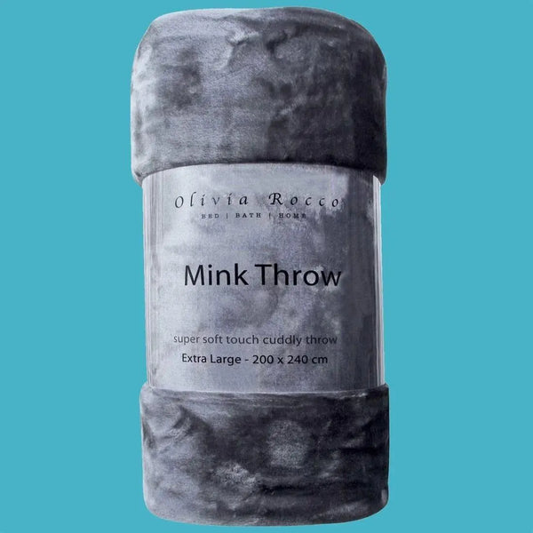 Mink Throw for Double Bed or Two-Seater Sofa, Super Soft and Easy Care  - et.