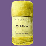 Mink Throw for Double Bed or Two-Seater Sofa, Super Soft and Easy Care  - et.