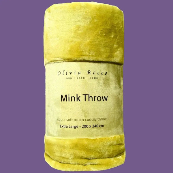 Mink Throw for Double Bed or Two-Seater Sofa, Super Soft and Easy Care  - et.