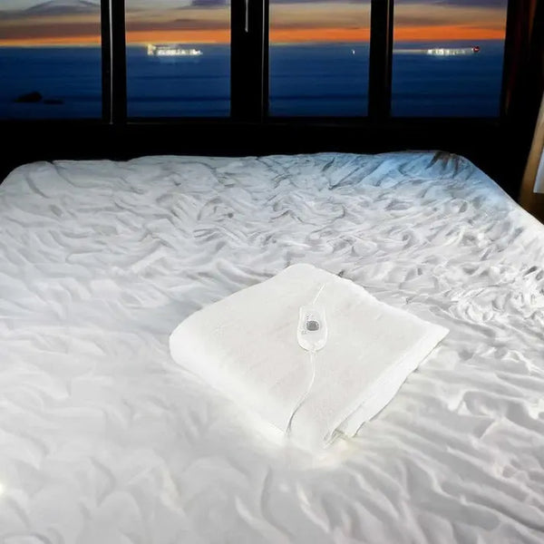 Heated Electric Blanket with 3 Heat Settings Overheat Protection Fast Heat-Up in Single Double King Sizes Perfect for Winter.