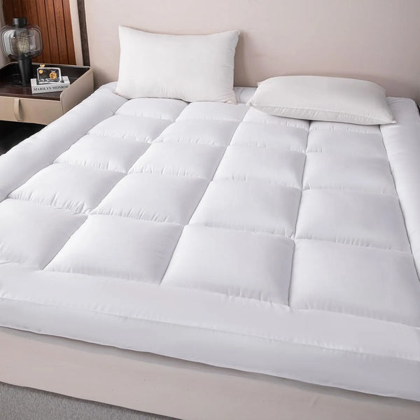 Hotel Quality 4-Inch Mattress Topper – Soft, Hypoallergenic, Washable | All Sizes Available - Victoria Cart