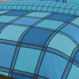 Luxuries LOGAN Duvet Cover Set + Pillow Case Bedding Set All Size -BLOCKS CHECK Quilt set.