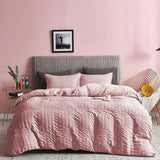 Luxurious Comfort Meets Timeless Style – 100% Egyptian Cotton Seersucker Quilt Set - Victoria Cart