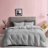 Luxurious Comfort Meets Timeless Style – 100% Egyptian Cotton Seersucker Quilt Set - Victoria Cart