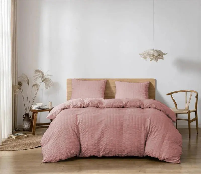 Luxurious Comfort Meets Timeless Style – 100% Egyptian Cotton Seersucker Quilt Set - Victoria Cart