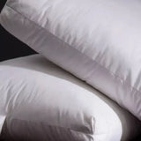 Luxury Breathable Box Pillows - Soft Polycotton, Plain/Striped, 40x68x8 cm - Hypoallergenic Comfort, Single.