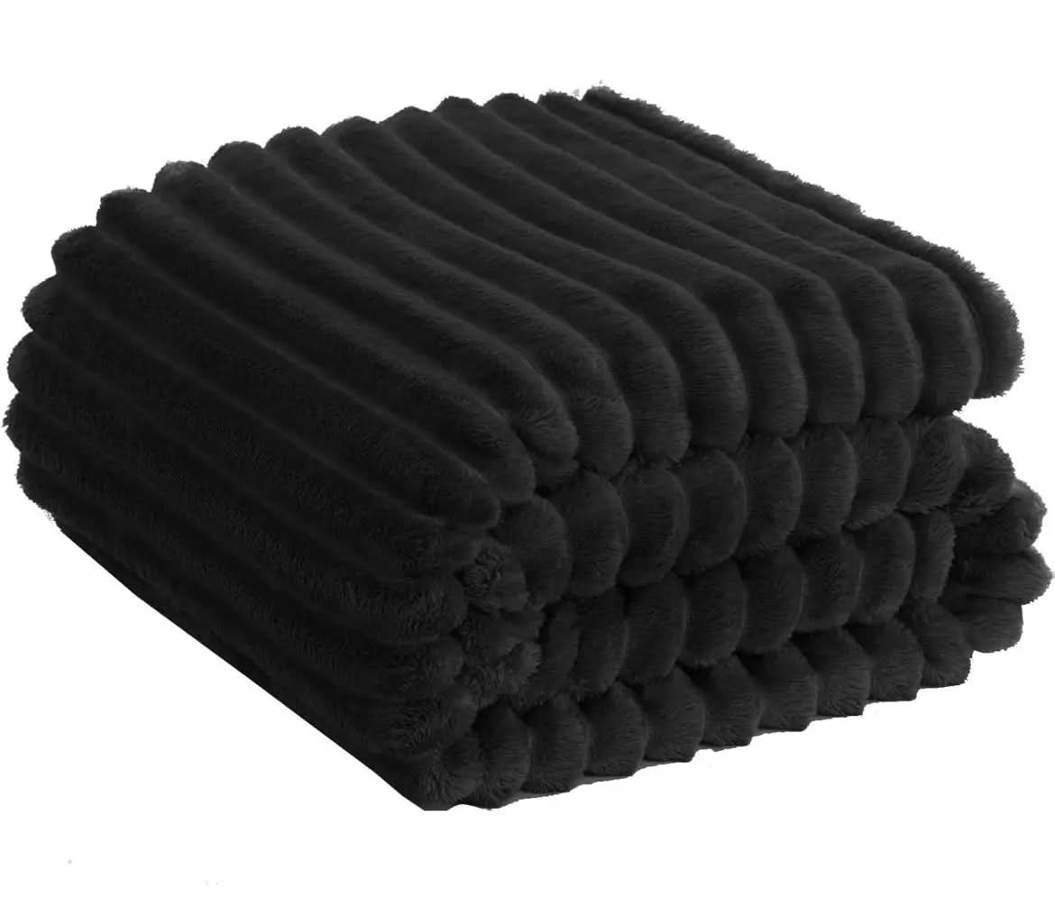 Luxury Chunky Ribbed Cord Throw Blanket – Soft, Warm & Stylish - Victoria Cart