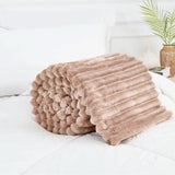 Luxury Chunky Ribbed Cord Throw Blanket – Soft, Warm & Stylish - Victoria Cart