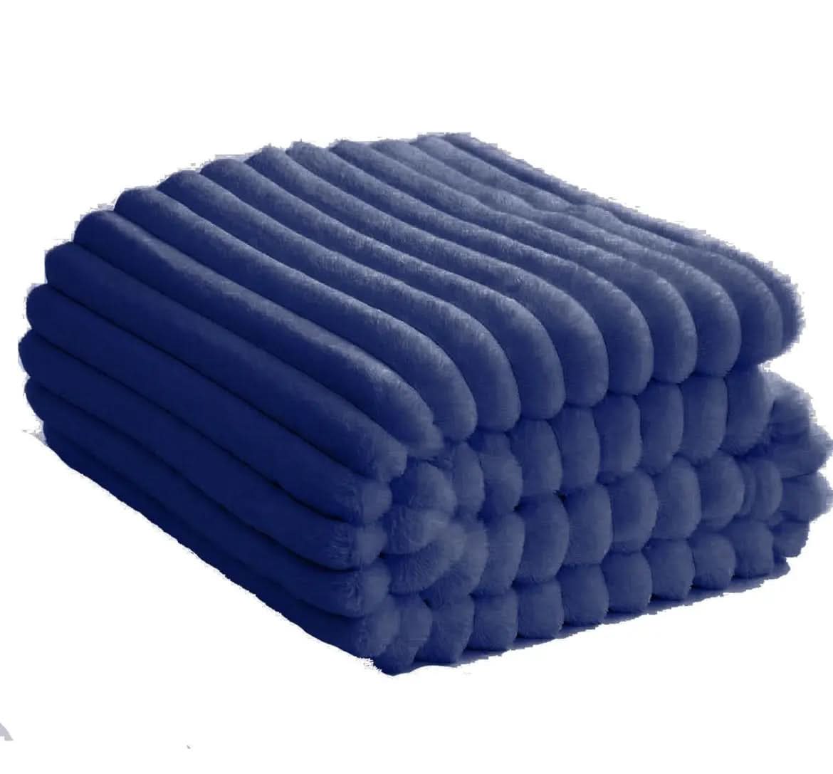 Luxury Chunky Ribbed Cord Throw Blanket – Soft, Warm & Stylish - Victoria Cart