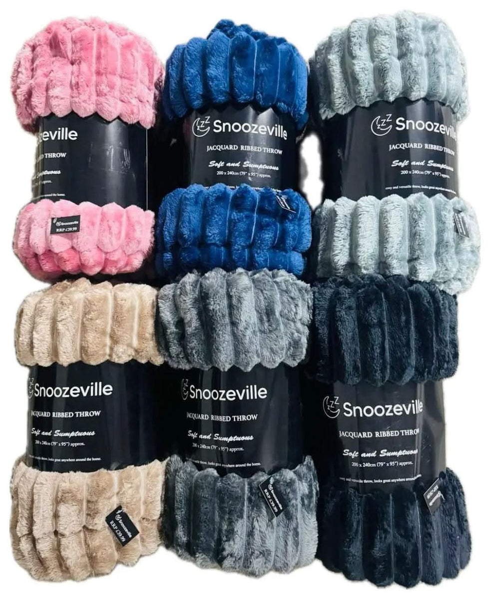 Luxury Chunky Ribbed Cord Throw Blanket – Soft, Warm & Stylish - Victoria Cart