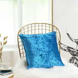 Luxury Soft Plain Crushed Plush Velvet Cushion Cover - UK Sizes 18''× 18'' & 24''× 24'' , Multi Colors - Luxe Home Décor.