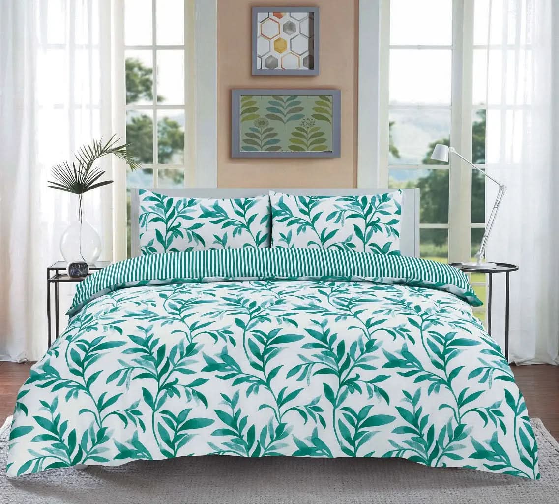 Luxury Ellie Floral Duvet Quilt Cover with matching Pillow cases, 100% Polycotton, Printed Bedding Set All Sizes.