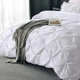 Luxury Pintuck Cotton Duvet Cover Set – Elegant Bedding for Ultimate Comfort - Victoria Cart