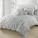 Luxury Pintuck Cotton Duvet Cover Set – Elegant Bedding for Ultimate Comfort - Victoria Cart