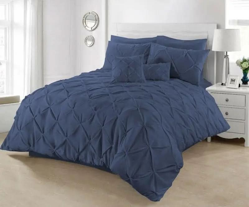 Luxury Pintuck Cotton Duvet Cover Set – Elegant Bedding for Ultimate Comfort - Victoria Cart