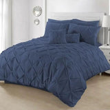 Luxury Pintuck Cotton Duvet Cover Set – Elegant Bedding for Ultimate Comfort - Victoria Cart