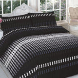 Luxury Reversible  Printed Duevt Quilt with matching Pillowcases Set, 100% Polly-Cotton, All UK bedding Sizes.