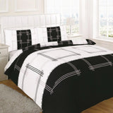 Luxury Reversible  Printed Duevt Quilt with matching Pillowcases Set, 100% Polly-Cotton, All UK bedding Sizes.