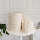 Luxury Ribbed Mink Fleece Throw Blanket – Double/King Size - Victoria Cart