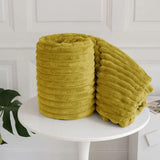 Luxury Ribbed Mink Fleece Throw Blanket – Double/King Size - Victoria Cart