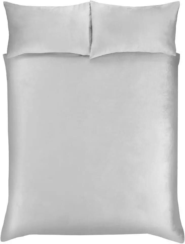 Matt Velvet Luxury Super Soft Easy Care Plain Duvet Cover Quilt Bedding Set Single, Double, King, Superking.