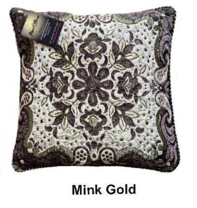 Luxury Jacquard Cushion Covers – Pack of 2 or 4 | Ultra Soft, Fluffy & Hypoallergenic | Greek Border & Floral Designs